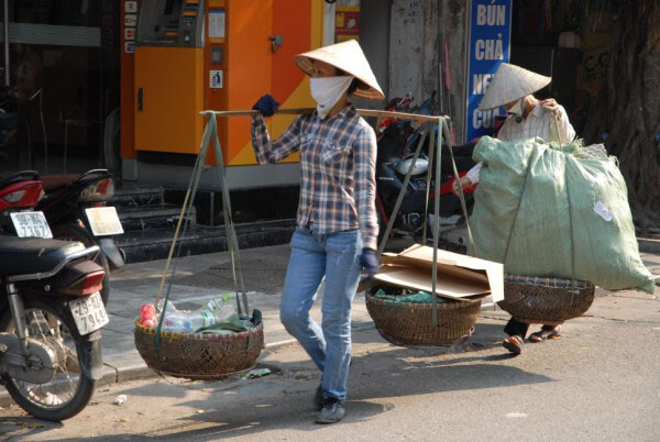 Hanoi Old Quarter Carrying Recycling Orig